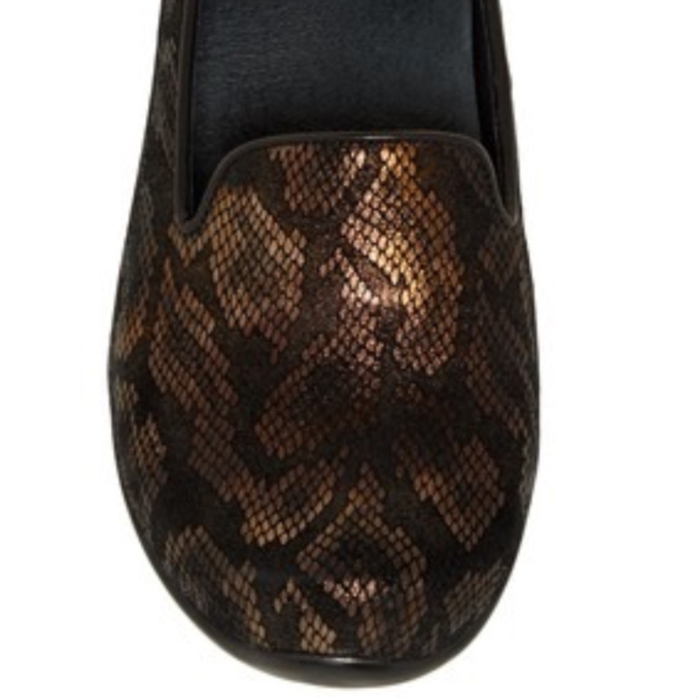 Dansko Olivia suede leather Python snake print low top clog - Picture 3 of 7